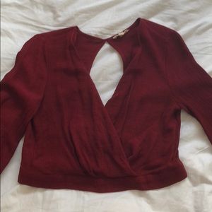 Flowy cropped blouse